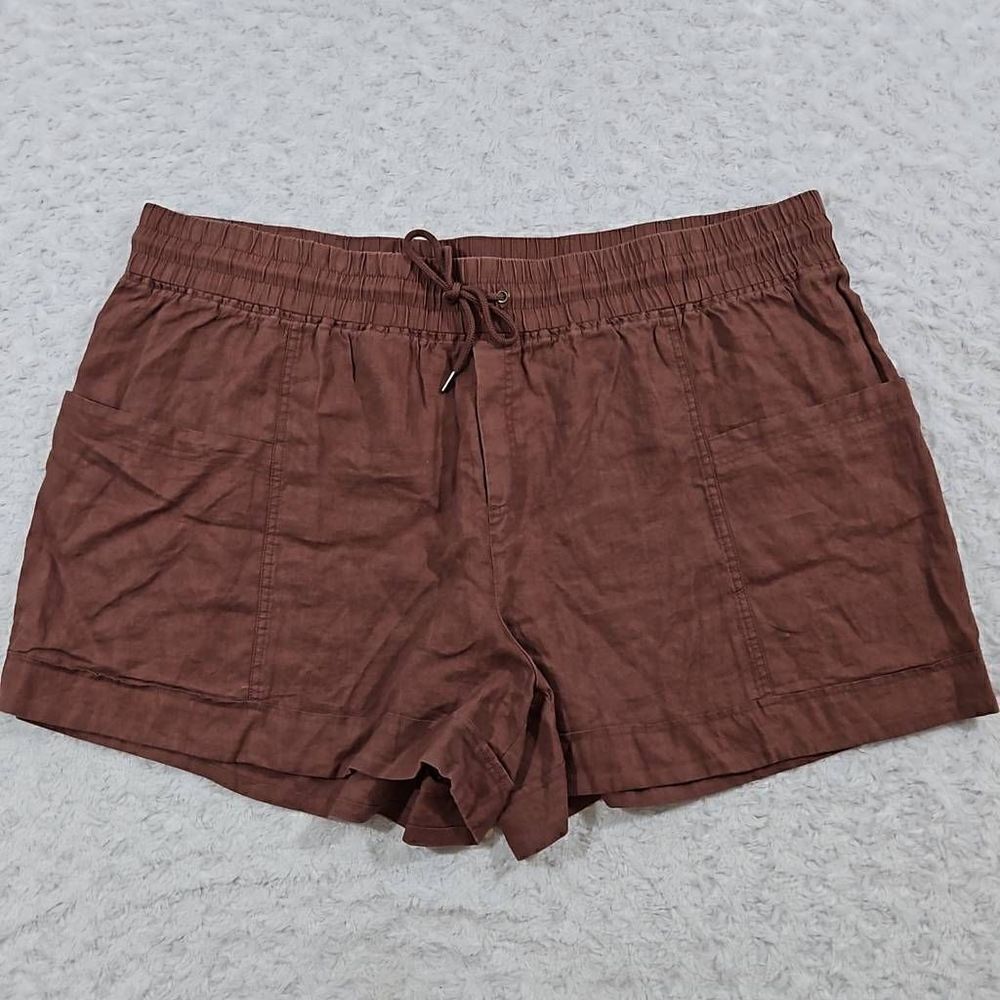 Athleta Cabo Linen 4" Short Hearth Rose Size 26 NWOT Lounge Summer Beach